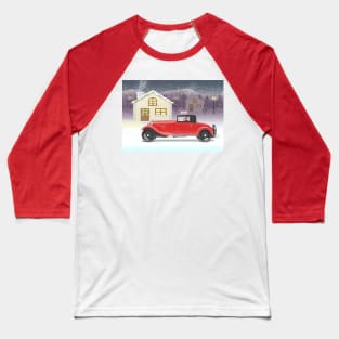 Santa Claus Is Arriving Baseball T-Shirt